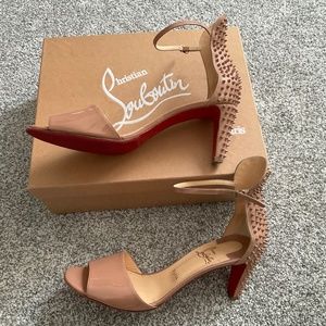 Christian Louboutin Trezanita 70 Patent/Nappa Heels